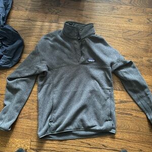 Patagonia Synchilla Quarter Button Grey Size Medium